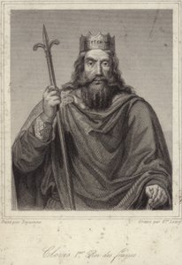 Kong Clovis I av frankerne av French School