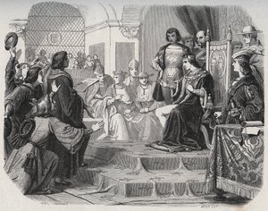 Kong Ludvig XII utropte folkets far til Generalstatene i Tours 14. mai 1506 - 