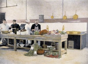 Kantinens kjøkken - i "" Album militaire"" - Legion of the Guard av French School