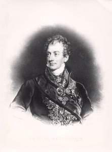 Klemens Wenzel Nepomuk Lothar (1773-1859) Prins av Metternich-Winneburg, ca. 1815 av French School