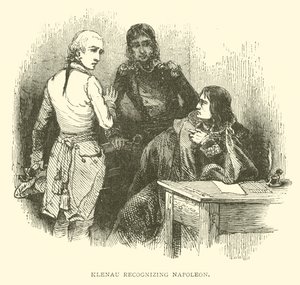 Klenau gjenkjenner Napoleon (gravering) av French School
