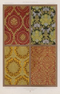 The Ornament of Fabrics: Renaissance (farge litho) av French School