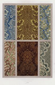 The Ornament of Fabrics: XVIIth Century, XVIIe Siecle, XVIItes Jahrhundert (farge litho) av French School
