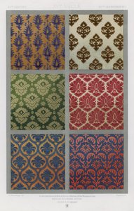 The Ornament of Stoffer: XVIth Century, XVIe Siecle, XVItes Jahrhundert (farge litho) av French School