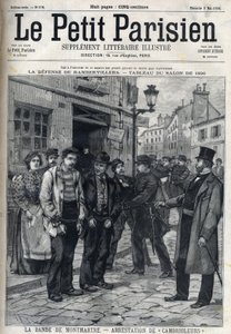 La Bande de Montmartre: Police arrested burglars in Paris, in " Le petit Parisien”” av French School