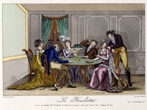 The Hot Water Bottle, ca. 1810 (håndfarget gravering) av French School