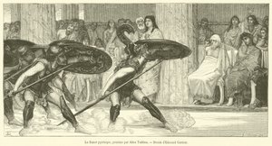 Pyrrhusdansen (gravering) av French School