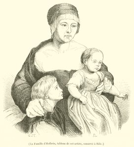 Holbeins familie (gravering) av French School