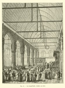 GrandSalle, brant ned i 1618 av French School
