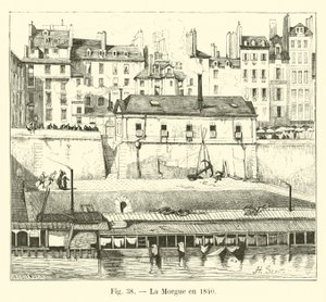 Morgue i 1840 av French School