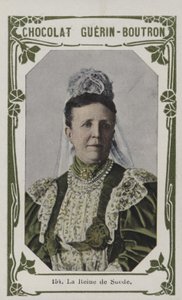 La Reine de Suede (farget bilde) av French School