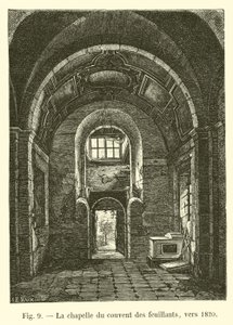 Kapellet til Feuillants-klosteret, rundt 1820 av French School