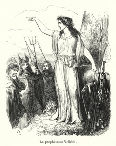 La prophetesse Velleda (gravering) av French School