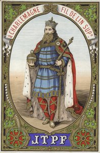 Etikett for Charlemagne-tråden av French School