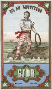 Etikett for Rescuers tråd av French School