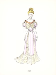 Damemote, 1902 av French School