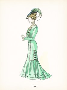 Damemote, 1906 av French School