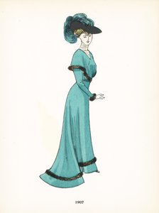 Damemote, 1907 av French School