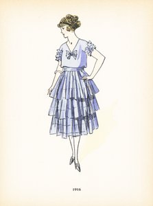 Damemote, 1916 av French School