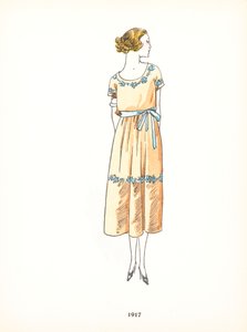 Damemote, 1917 av French School