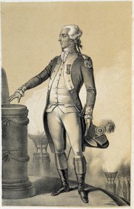 Lafayette (Lafayette) - i ""Historical Gallery of the French Revolution"" av Albert Maurin av French School