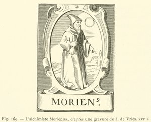 Alkymisten Morienus (gravering) av French School