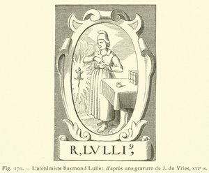 Alkymisten Raymond Lulle (gravering) av French School