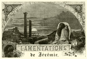 Jeremie's Lamentations (gravering) av French School