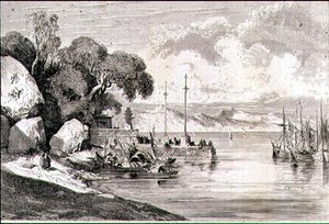 Landing Stage i Macao, Kina av French School