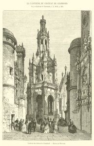Lanterne av Chateau de Chambord (gravering) av French School