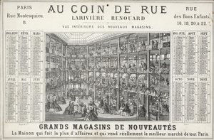 Lariviere Renouard varehus, Paris (litho) av French School