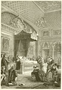 De siste øyeblikkene til kong Ludvig XIV av French School