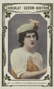 Lavalliere, i Miquette og moren hennes (farget bilde) av French School