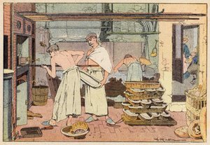 Le Boulanger, The Baker (fargemedlemmer) av French School