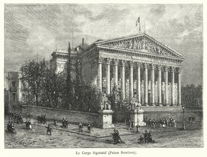 Lovgivende organ, Palais Bourbon (gravering) av French School