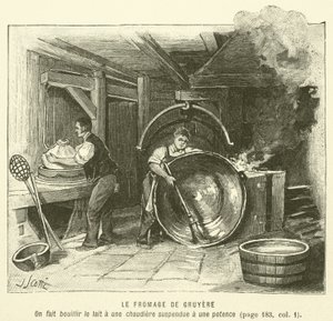 Gruyereost (gravering) av French School
