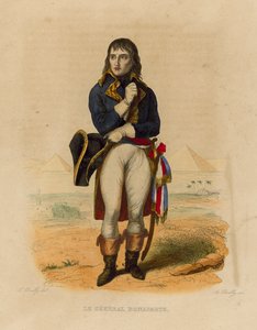 Le General Bonaparte (farget gravering) av French School
