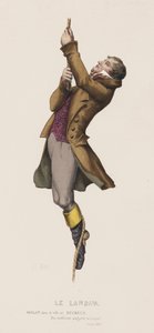 Le Landaw, Scene XVIII (farget gravering) av French School