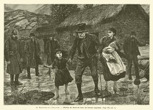 The Martyrdom Of Ireland (gravering) av French School