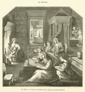 The Morning, Sixteenth Century Engraving (gravering) av French School