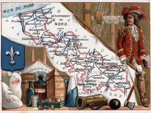 Le Nord (59), Nord Pas De Calais (Nord-Pas de Calais), Frankrike. Portrett av Jean Bart (Jan Bart eller Jan Baert av French School