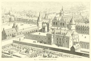 The Palace of the City på 1300-tallet av French School