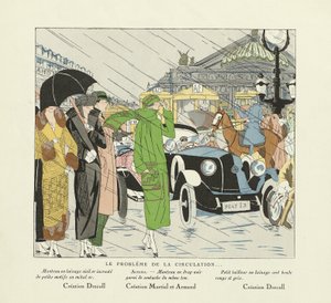 Sirkulasjonsproblemet, fra Art-Gout-Beaute, utgivelse 1924 (sjablongtrykk) av French School