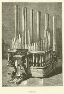 Le Pyrophone (gravering) av French School