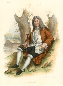 Le Sage (farget gravering) av French School