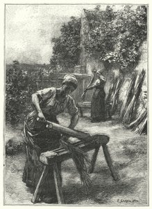 Scutching (gravering) av French School