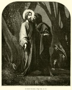 The Kiss of Judas (gravering) av French School