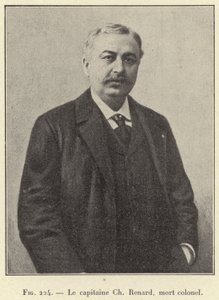 Kaptein Ch Renard, død oberst (gravering) av French School