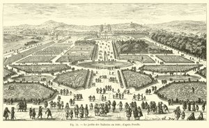 Tuileriehagen i 1680; etter Perelle av French School