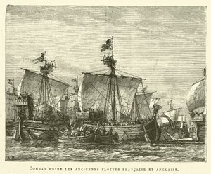 De gamle flåtene (gravering) av French School